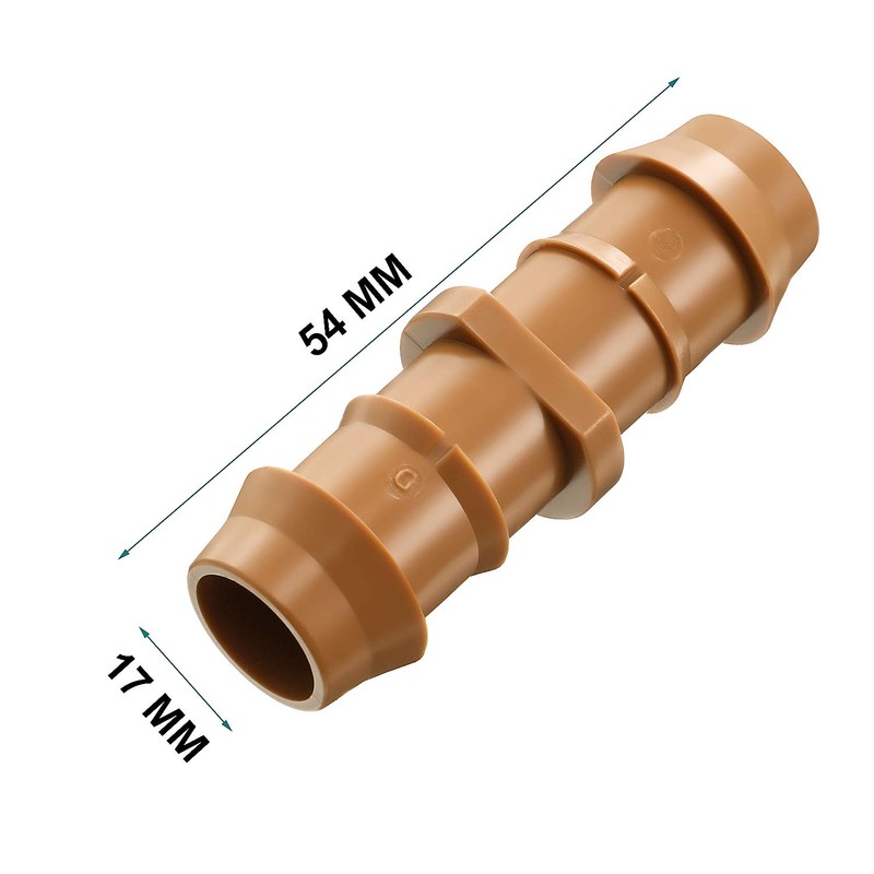 Boao 20 Packs 1/2 Inch Drip Irrigation Fittings Connectors Barbed