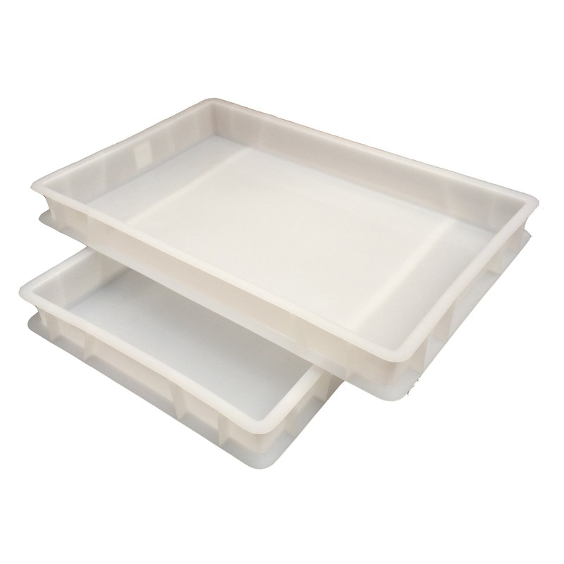 Plastic Stacking Food Grade Pizza Dough Bakery Euro Trays -