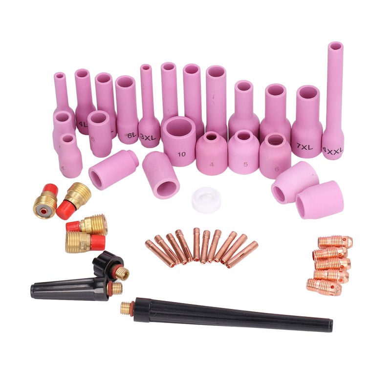 46Pcs TIG Welding Accessory Cup Gasket Collet Lens Tool Set