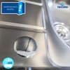 tecuro Tap Hole Plug Cover Rosette Diameter 42 mm Stainless