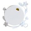SWHONG White Flower Rustic Iron Coat Table Clock Living Room