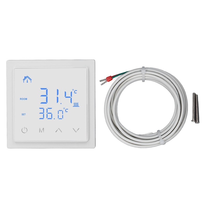 Electric Underfloor Heating Thermostat LED Display High Accuracy Anti False