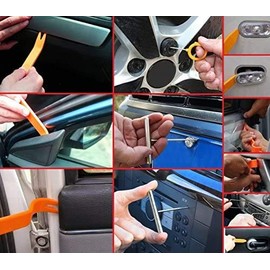 12 Stück Set Hebelwerkzeug Armaturenbrett Entfernung Auto Repair Werkzeug Kit Türverkleidungs Lösewerkzeug Zierleistenkeile Autotür Panel Radio sarachen INION - (Hebelwerkzeug, Orang)