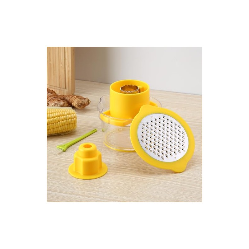 HOULIME Corn Stripper and Grater, 3 in 1 Corn Peeler