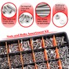 Twidec/1281PCS Nuts and Bolts Assortment Kit,Machine Screws,304 Stainless Steel Phillips