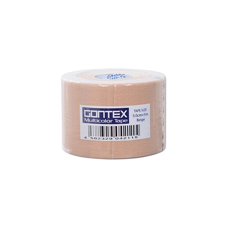 GONTEX(ゴンテックス) 伸縮テーピング 5cmロールテープ ベージュ ベージュ