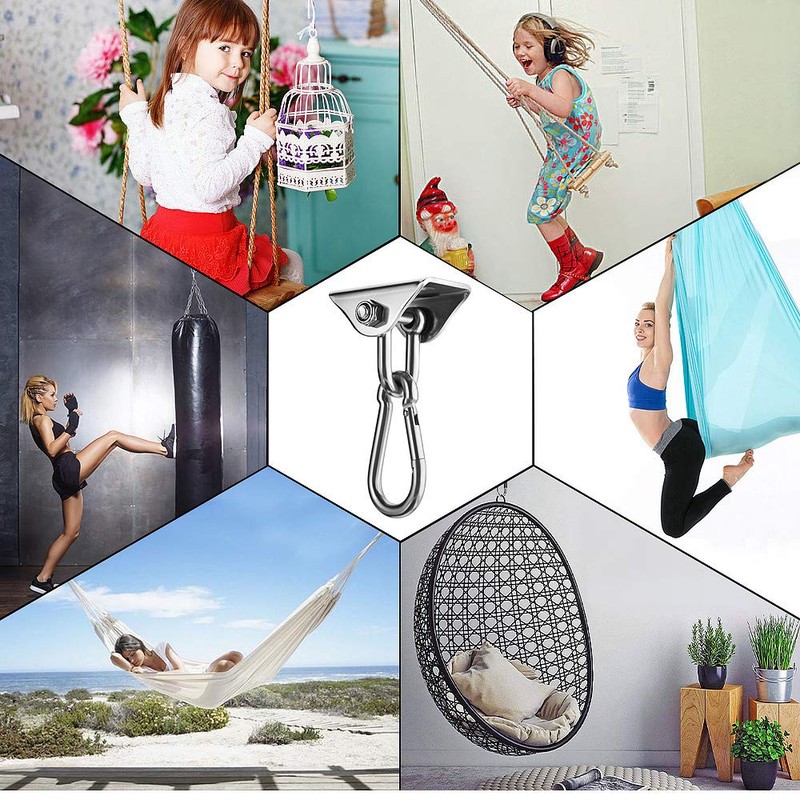 Awroutdoor 450 kg Capacity Stainless Steel 360° Rotating Ceiling Hook