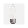 Yazawa C372640C_set Chandelier Bulbs, Clear, 40 W, E26 Base, Sold by Case, Set of 10