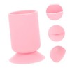 BIUDECO 2pcs Ergonomic Makeup Brush Holder Suction Pen Storage Organizer
