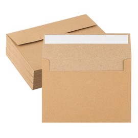 50 Pack Kraft Envelopes - 4 x 6 Inch Brown Kraft Paper Envelopes for Invitations, Cards and Postcards