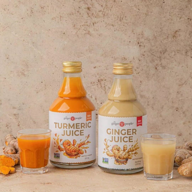 The Ginger People Pure Fiji Ginger and Turmeric Juice 8