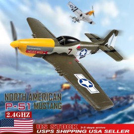 Volantex US RC Plane P51 Mustang 2.4G Radio EPP Foam 4CH 6Axis RTF Remote Control Fighter