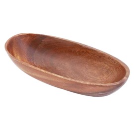 Fujiboeki Wooden Tableware Tray, Plate, Oval Acacia, 9.1 x 3.5 x 2.0 inches (23 x 9 x 5 cm)