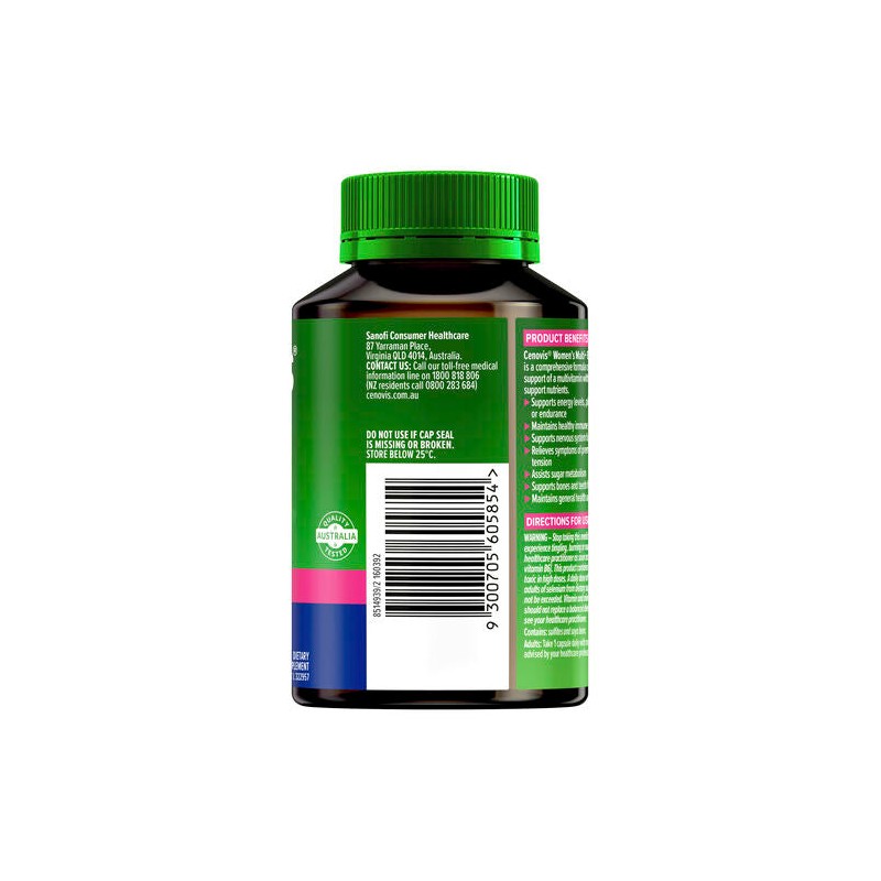 Cenovis Once Daily Women's Multi + Energy Boost 50 Capsules