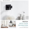 Angle Simple Towel Hook Matte Black, SUS 304 Stainless Steel