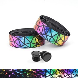 YYunying Road Bike Handlebar Tape Bicycle Handlebar Tape for MTB Road Bike Durable Grip Tape Made of PU + EVA 2 Rolls Non-Slip Shock Absorbing Coloured