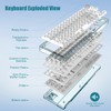 MAGIC-REFINER MK31 60% Wired Hot Swappable Mechanical Keyboard with Transparent