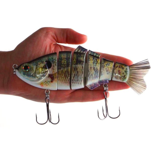 8" Spring Shad Multi Jointed Swimbait Bass Fishing Lure Bait