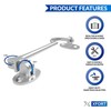 XFORT® 150mm Chrome Cabin Hook, Gate Latch, Door Latch, Door