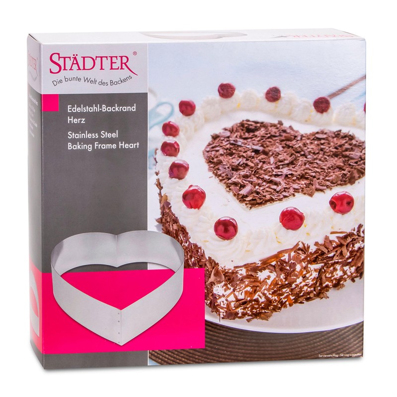 Städter 490017 Backrand, Edelstahl, Silber, 26 cm