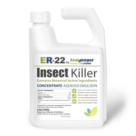 Ecovenger ER-22 by EcoRaider Professional Grade Insect Killer Concentrate 32OZ, for Bed Bugs, 100% Efficacy, Extended Residual, Green and Non-Toxic