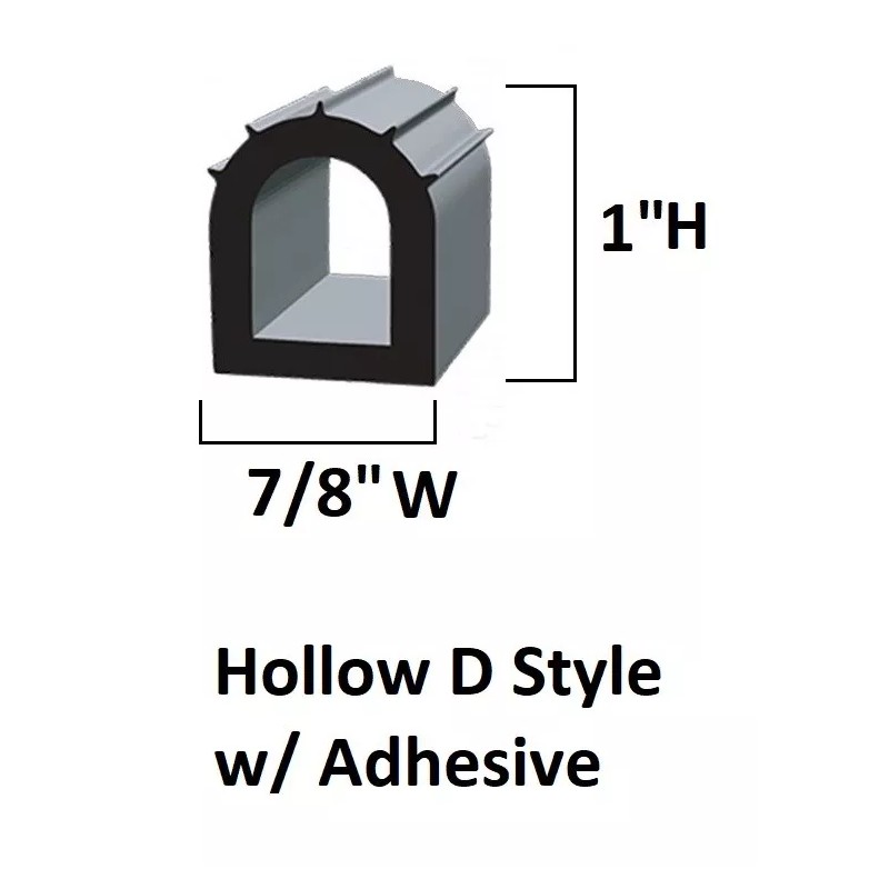 Brickyard D-Seal White EPDM Heavy Duty Adhesive RV Slide Out
