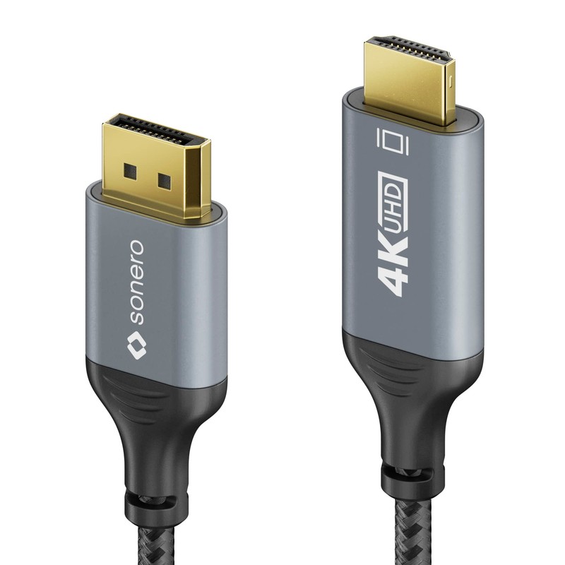 Sonero® 4K DisplayPort 1.2 auf HDMI 2.0 Kabel, DisplayPort Stecker