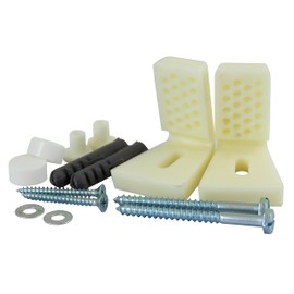 TIMCO Adjustable WC/Bidet Fixing Kit - Designed to fix WC pan/bidets to a Variety of Solid Building Materials - 2 Pieces