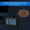 everwood Wooden Digital Battery Operated Alarm Clocks for Bedrooms, Beside,