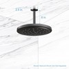 OFFO Shower Arm with Flange Ceiling Mount Replacement Rain Shower