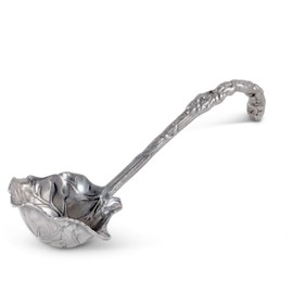 Arthur Court Aluminum Metal Fleur-De-Lis Punch/Soup/Serving Ladle Silver Spout 12 inch Long