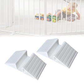 Pet Gate Triangle Stabilize Support, Anti-Kick Fall Prevention Reinforce Card Slot 4/5" Fence Barrier Stair Railing, 2 Pc
