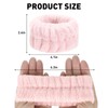 2 Pcs Soft Microfiber Wrist Bands for Washing Face, Absorbent
