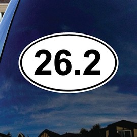 SoCoolDesign 26.2-Marathon-Euro-Oval Car Truck Laptop Sticker Decal 7" Wide