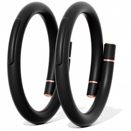 BuggyBands Mosquito Repellent Bracelets for Adults & Kids, DEET-Free Natural Bug Repellent Silicone Bands – Waterproof, Skin-Friendly Wristbands for Outdoor, Camping, Hiking, Travel - 2 Pack Black