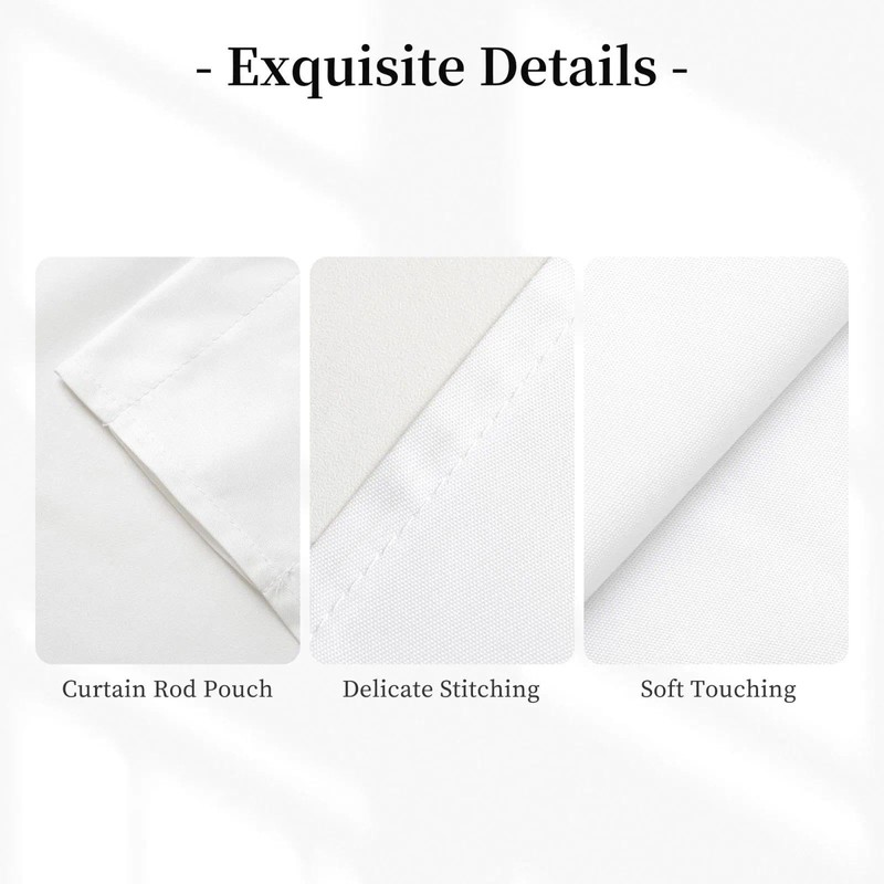 Vodbne Bow Valances, Rod Pocket Valance Curtains 52 x 18in,