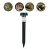 2PCS LED Mouse Expeller Ultrasonic Solar Snake Repeller Ground Insertion