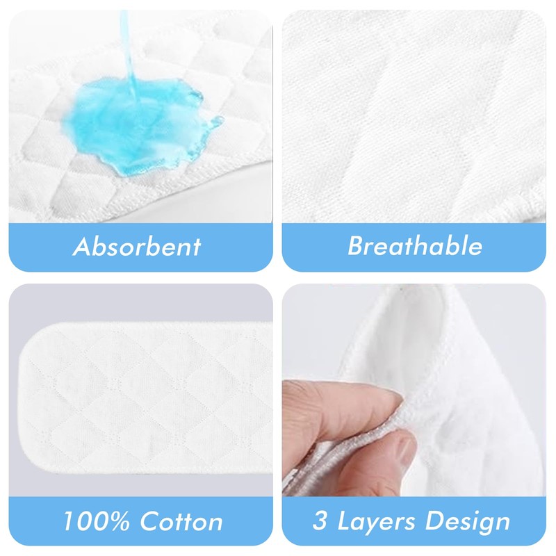 LEKEFETO 30 Pads Against Sweat 18 x 3 Inches, Bra