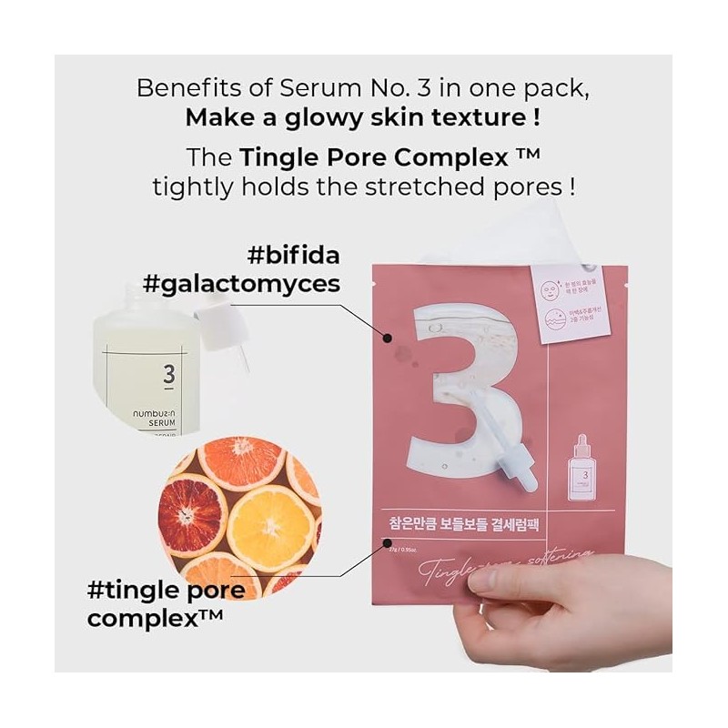 No.3 Tingle-Pore Softening Sheet Mask (10ea)