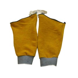 Leather Welding Sleeves, Flame Resistant Cowhide Arm Protection Sleeve Long Welder Work Sleeves for Men Women, One Size