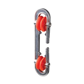 Household Essentials Metal Clothesline Spreader, Prevents Tangling and Twisting Clotheslines, Rust-Resistant, Silver and Red