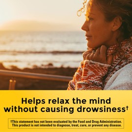 Nature Made Chewable L Theanine 200mg, L-Theanine Supplement for Stress Relief, 50 Chewable Tablets, 50 Day Supply