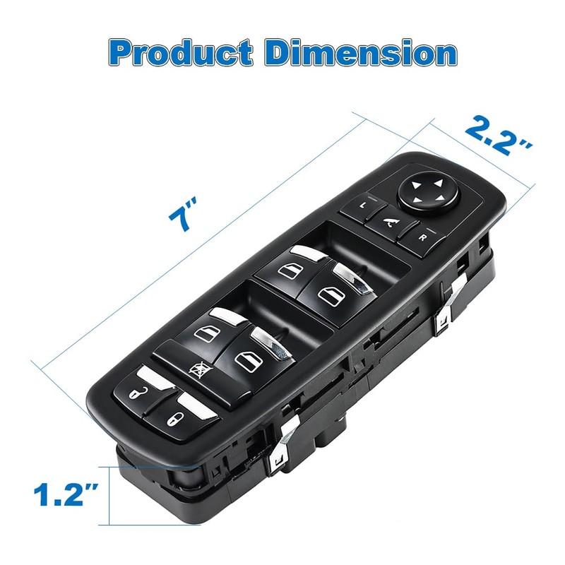 WMPHE Front Door Window Switch Compatible with Maserati Ghibli 3.0L