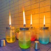 Mason Jar Tabletop Torch Kits,4 Pack Longlife Fiberglass Wicks,Stainless Steel
