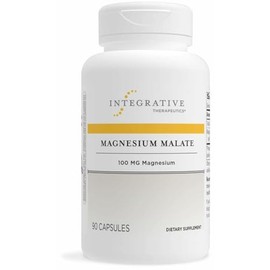 Integrative Therapeutics Malato de magnesio - Suplemento dietético con 100 mg de magnesio elemental - Apoya el metabolismo celular - Sin gluten - Sin 