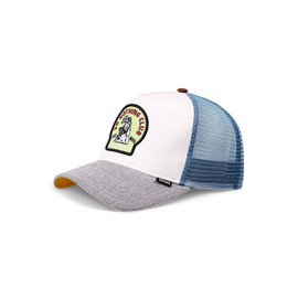 Djinns - DNC Frog Trucker Cap Mesh Cap Hat Cap Hat Caps, White/Grey/Blue