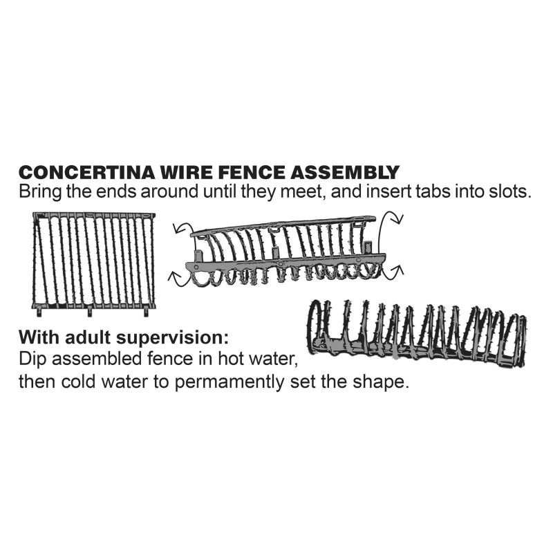BMC CTS Marx Repro Concertina Barbed Wire Battleground Plastic Army
