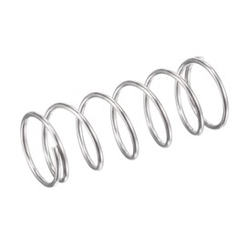 sourcing map Compression Spring, 304 Stainless Steel Compression Springs, Silver Spiral Spring, Steel Spring 16 mm, OD 1.2 mm, Cable Size 9 mm, Compressed Length 40 mm, Length 15.7 N, Load Capacity,