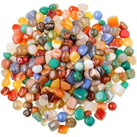 RNHDLY 500 g Gemstones for Children, 11-25 mm, Semi-Precious Stones for Children, Colourful Tumbled Stones, Gemstones, Children's Treasure Hunt, Small Gemstones for Decoration, Gemstone Game,