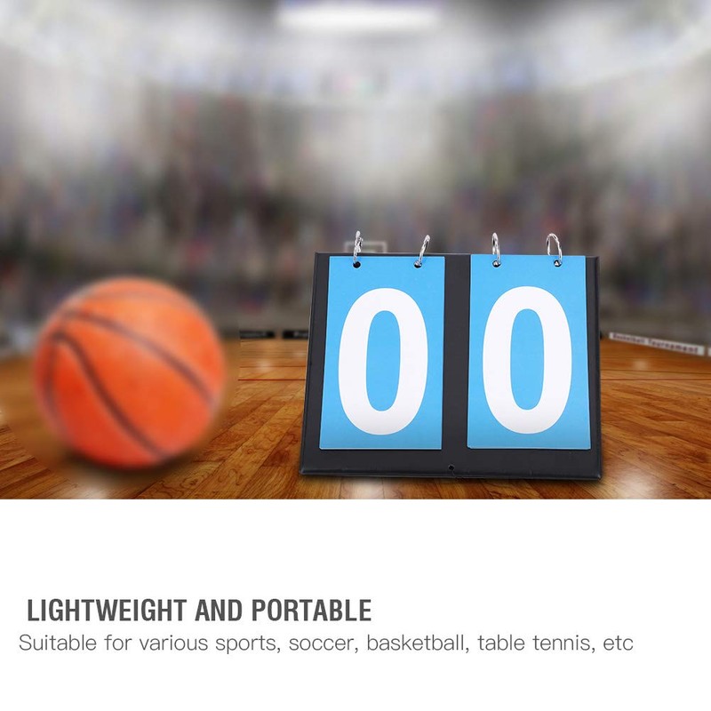 MUNEFE Digit Portable Flip Sports Scoreboard, 2/3/4 Scoreboard, Score Keeper